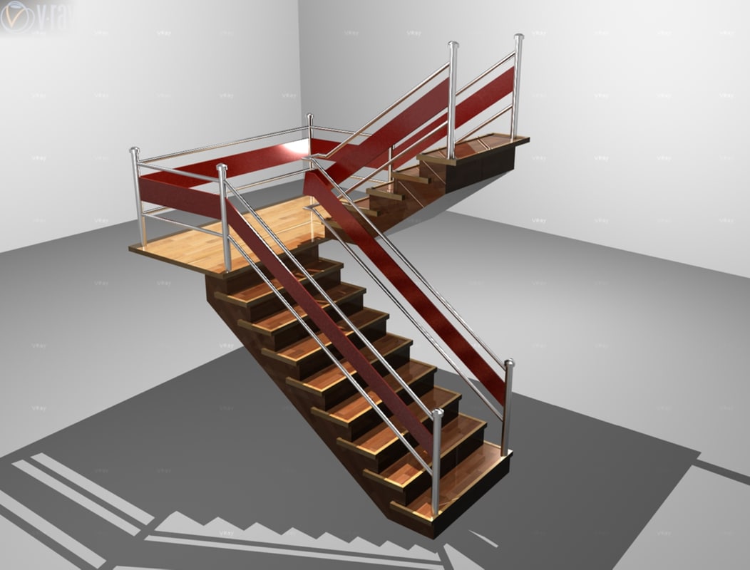 stairs interior 3d models stair plan turbosquid