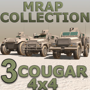 resistant cougar iraq 3d model