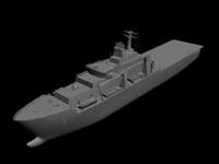 3d model navy ship lst