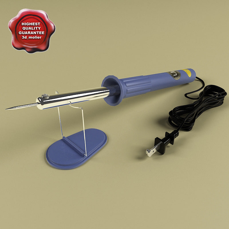 3d model soldering iron