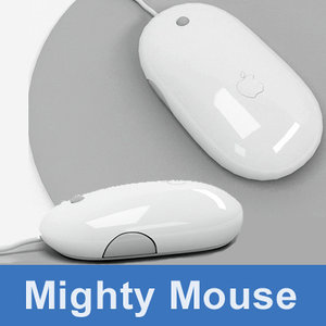 3d apple mighty mouse model