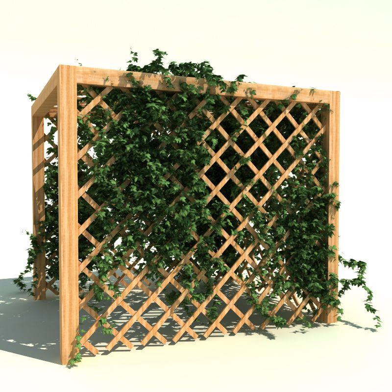 garden pergola ivy 3ds