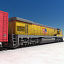 realistic train goods wagons 3d model