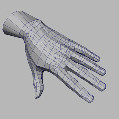 3d hand model for drawing