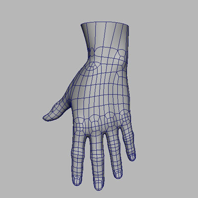 human hand 3d model