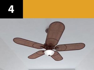 ceiling fan 4 3d model