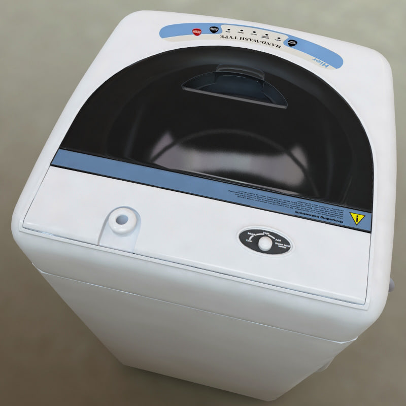 3dsmax haier hlp21e portable washer