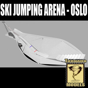3ds max ski jumping arena oslo