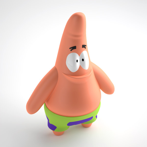 character patrick 3d obj