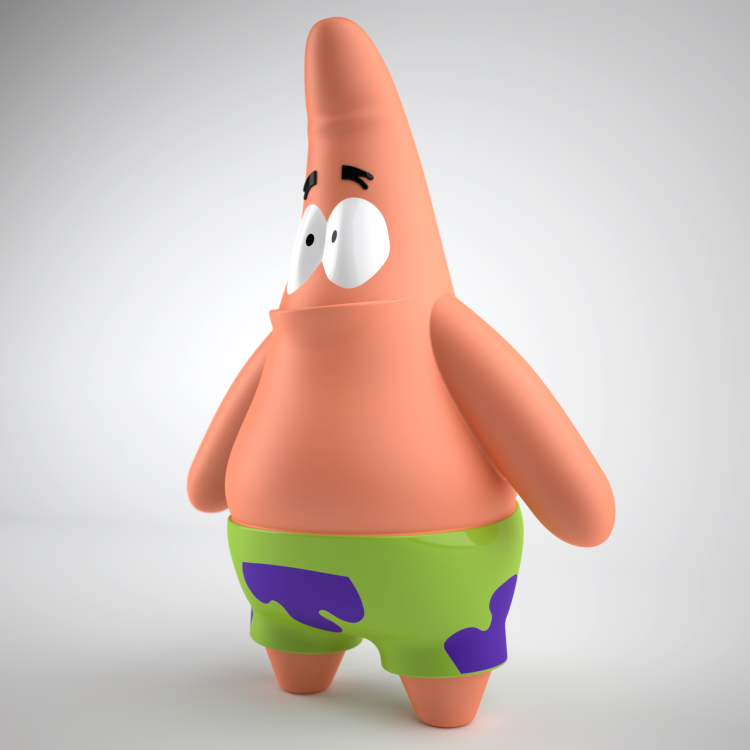 character patrick 3d obj