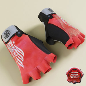 sport gloves 3d 3ds