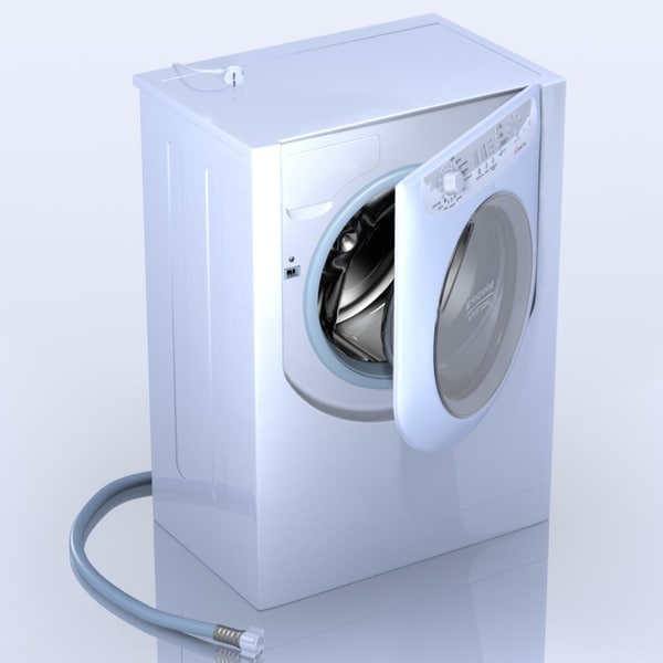 3d model of washing machine ariston aqualtis