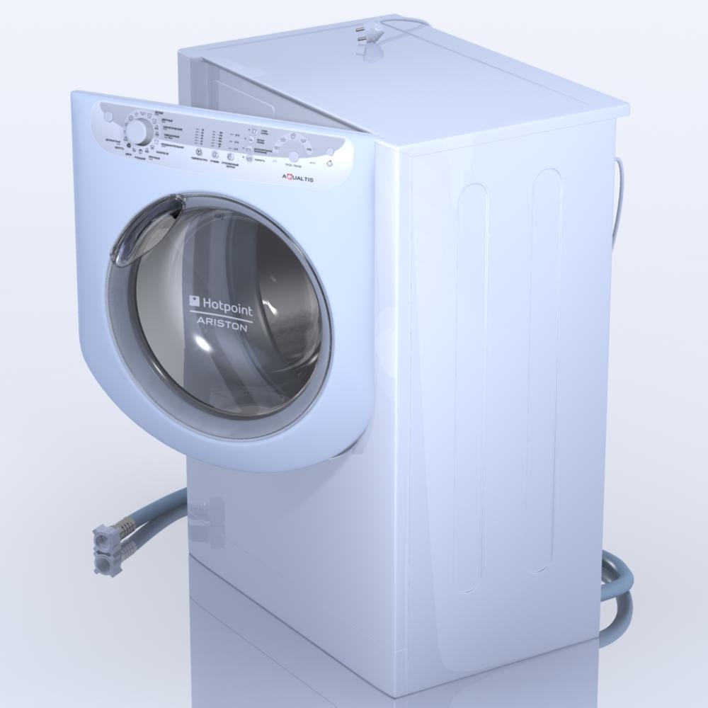 3d-model-of-washing-machine-ariston-aqualtis