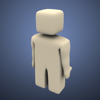 simple cubic figure 3d model