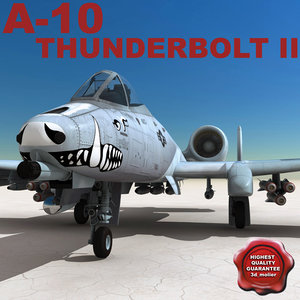 a-10 thunderbolt ii 3d max