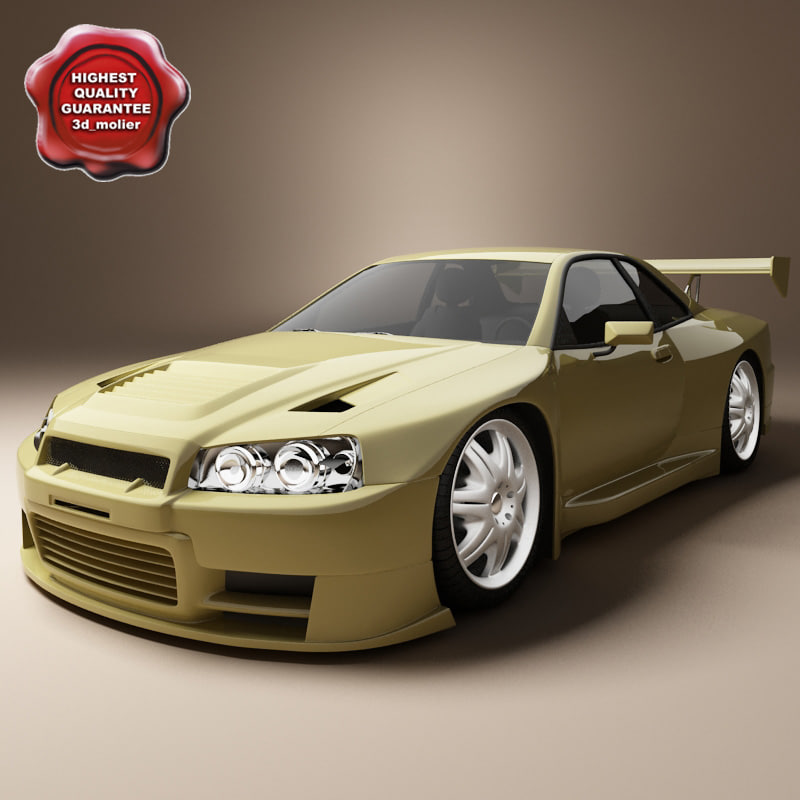 Nissan skyline 3d model