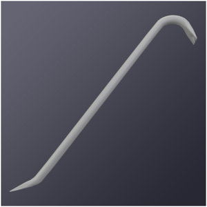 3ds max crowbar lever construction