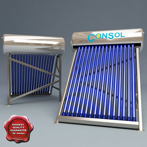 solar collector 3d model