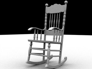 3ds max rocking chair