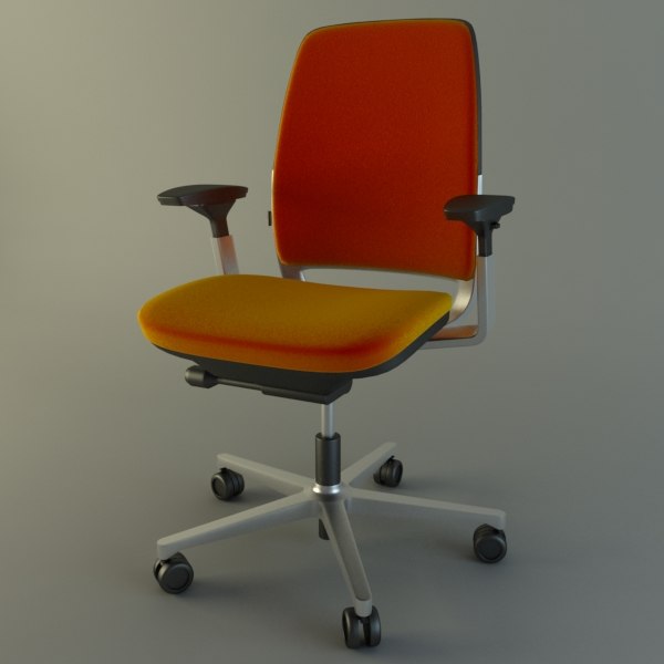 3d modern office chair model