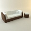 3d design couch lounger set