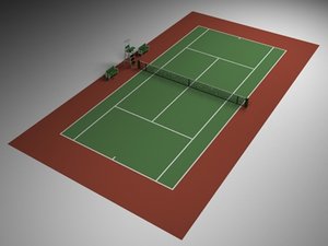 tennis tenniscourt 3d 3ds