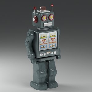 3d toy robot model