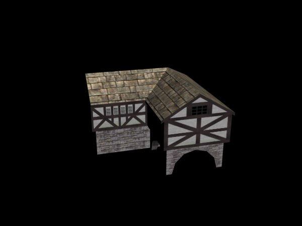 3dsmax small pack houses rigged man