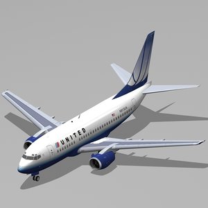 b 737-500 3d 3ds