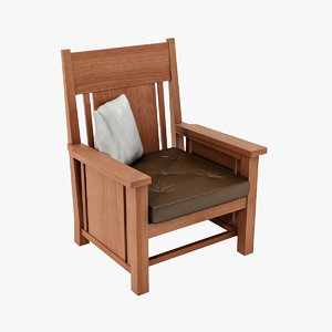frank lloyd dana chairs 3d model