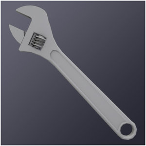 3d 3ds adjustable crescent wrench