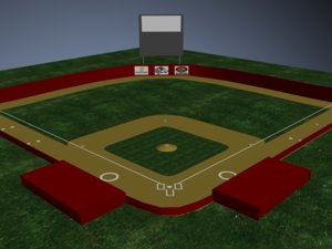 max baseball field bases