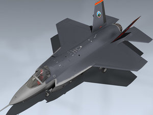 x-35b joint strike fighter 3d model
