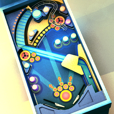 3d pinball machine ball
