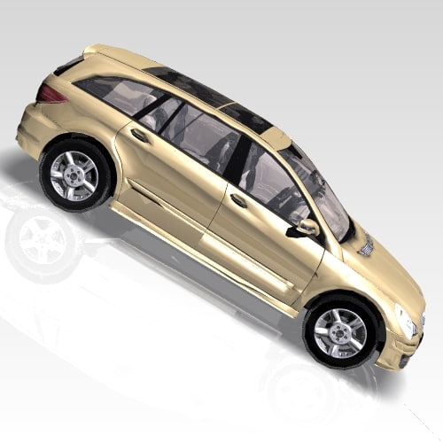 3d car mercedes r-class sports model