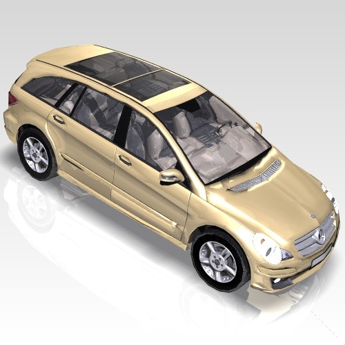 3d car mercedes r-class sports model