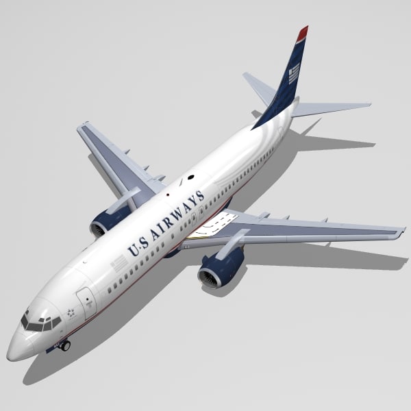 3d B 737-400 Airways Model