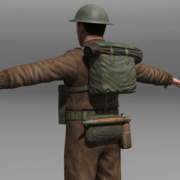 3d Model Of Soldier British Lee