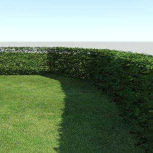 3ds max highpoly hedge