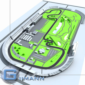 race track 3d model