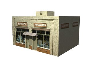 3d small retail store