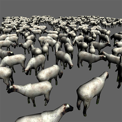 3ds max sheep herd
