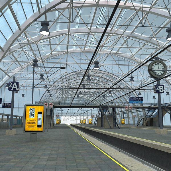 train station 3d model