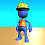 3d model of construction worker pleb