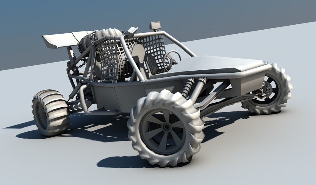 3d motor storm buggy model