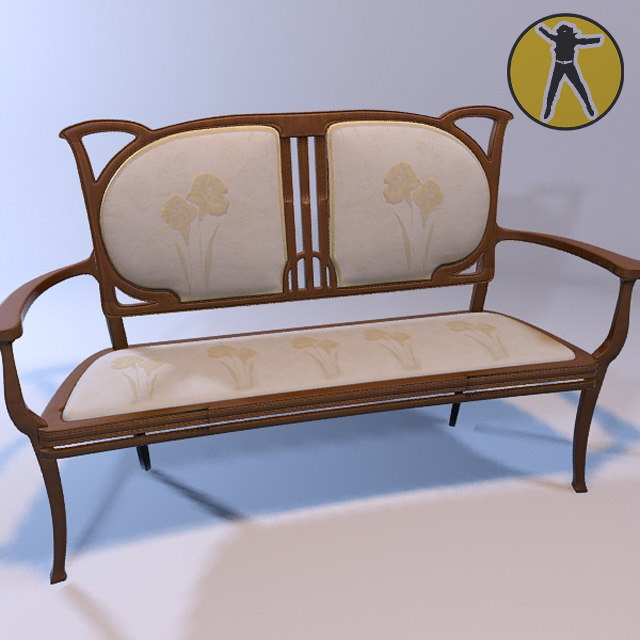 sofa art nouveau max
