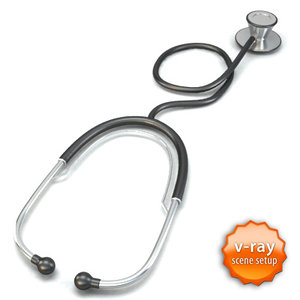 3ds max stethoscope steth scope