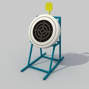 3d target shooting archery model