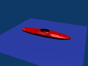 basic kayak 3d model