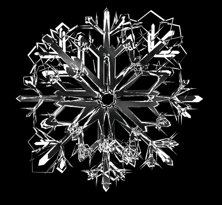 snowflakes snow 3d c4d